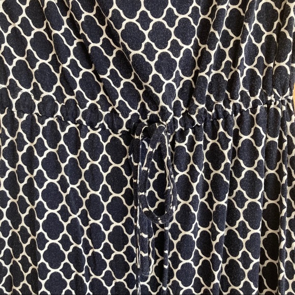 Merona Navy Damask Print Sleeveless Maxi Dress - Picture 5 of 7